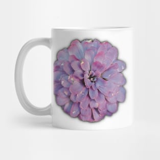 Purple Flower on the Edge of Decay - Photograph Art - Digital Image Cut-out into a fun graphic perfect for stickers, notebooks, greeting cards, pillows and more Mug